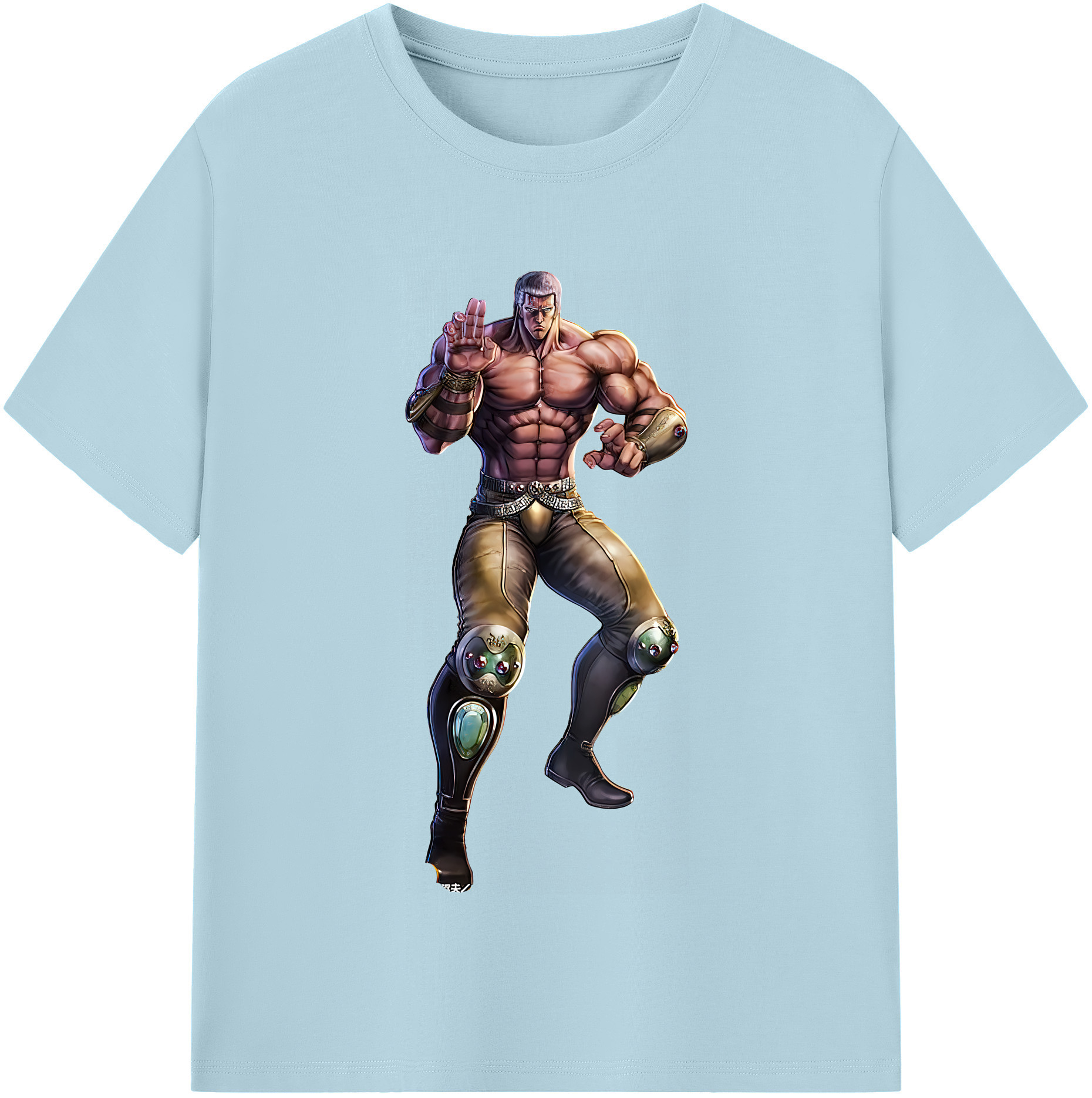 （画像用） 北斗の拳 Fist of the North Star 綿100％半袖Tシャツ（フロントプリント）